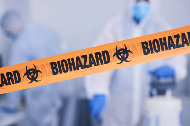 Professional Biohazard Cleanup technician working in La Verne, CA
